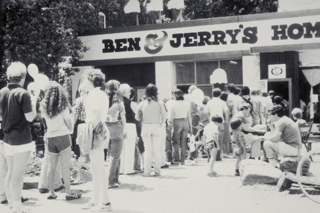 1979 Etapa seguinte Pessoas na fila de um Ben & Jerry's